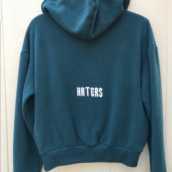 LATERS HATER rue21 cropped hoodie MEDIUM - Picture 2 of 4